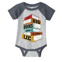 I Like Big Books And I Cannot Lie Librarian Book Reader Infant Baby Jersey Bodysuit