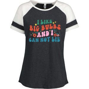 I Like Big Bulbs And I Can Not Lie Cute Gift Enza Ladies Jersey Colorblock Tee