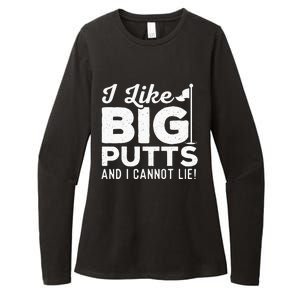 I Like Big Putts And I Cannot Lie retro Golf Lover Hobby Womens CVC Long Sleeve Shirt