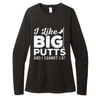 I Like Big Putts And I Cannot Lie retro Golf Lover Hobby Womens CVC Long Sleeve Shirt