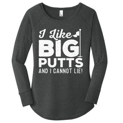 I Like Big Putts And I Cannot Lie retro Golf Lover Hobby Women's Perfect Tri Tunic Long Sleeve Shirt