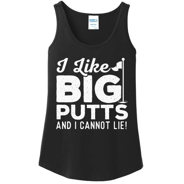 I Like Big Putts And I Cannot Lie retro Golf Lover Hobby Ladies Essential Tank