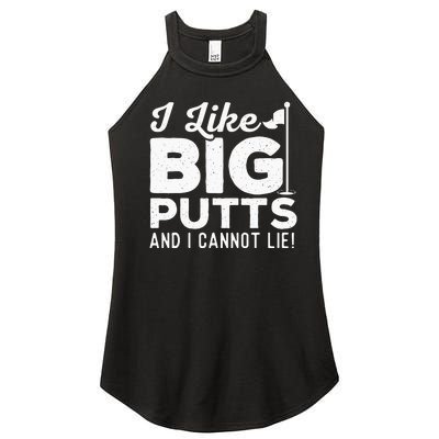 I Like Big Putts And I Cannot Lie retro Golf Lover Hobby Women’s Perfect Tri Rocker Tank