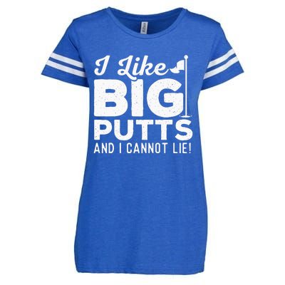 I Like Big Putts And I Cannot Lie retro Golf Lover Hobby Enza Ladies Jersey Football T-Shirt