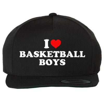 I Love Basketball Wool Snapback Cap