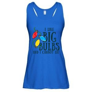 I Like Big Bulbs And I Cannot Lie Funny Christmas Gift Ladies Essential Flowy Tank