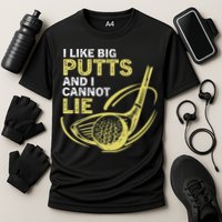 I Like Big Putts And I Cannot Lie Vintage Saying Golf Performance Shirt