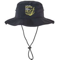 I Like Big Putts And I Cannot Lie Vintage Saying Golf Bucket Hat