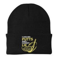 I Like Big Putts And I Cannot Lie Vintage Saying Golf Beanie