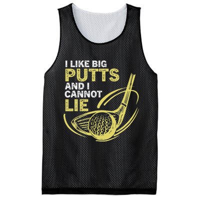 I Like Big Putts And I Cannot Lie Vintage Saying Golf Mesh Reversible Basketball Jersey Tank