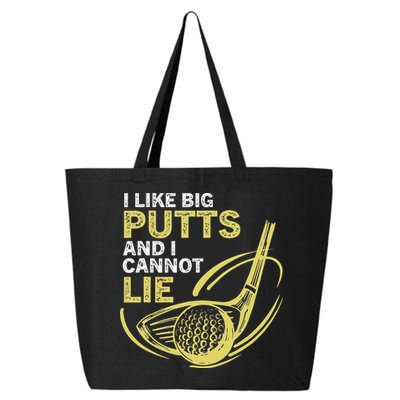 I Like Big Putts And I Cannot Lie Vintage Saying Golf 25L Jumbo Tote