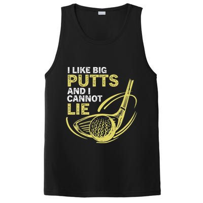 I Like Big Putts And I Cannot Lie Vintage Saying Golf PosiCharge Competitor Tank