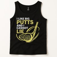 I Like Big Putts And I Cannot Lie Vintage Saying Golf Tank Top