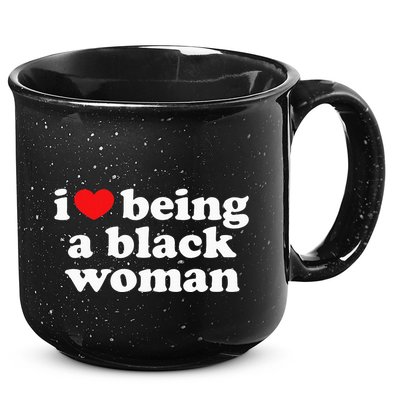 I Love Being Black Woman I Heart Being Black Woman 15oz Campfire Ceramic Mug