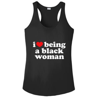 I Love Being Black Woman I Heart Being Black Woman Ladies PosiCharge Competitor Racerback Tank