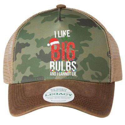 I Like Big Bulbs And Cannot Lie Funny Christmas Gift Great Gift Legacy Tie Dye Trucker Hat