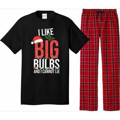 I Like Big Bulbs And Cannot Lie Funny Christmas Gift Great Gift Pajama Set