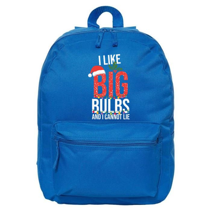 I Like Big Bulbs And Cannot Lie Funny Christmas Gift Great Gift 16 in Basic Backpack