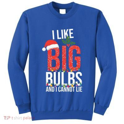 I Like Big Bulbs And Cannot Lie Funny Christmas Gift Great Gift Tall Sweatshirt