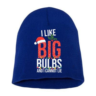 I Like Big Bulbs And Cannot Lie Funny Christmas Gift Great Gift Short Acrylic Beanie