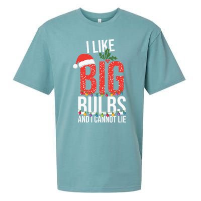 I Like Big Bulbs And Cannot Lie Funny Christmas Gift Great Gift Sueded Cloud Jersey T-Shirt