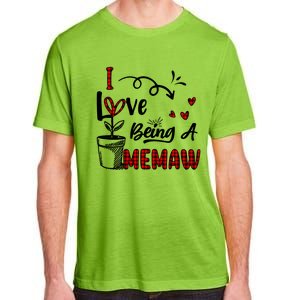 I Love Being A Memaw Cute Hearts Funny Gift For Memaw Cool Gift Adult ChromaSoft Performance T-Shirt