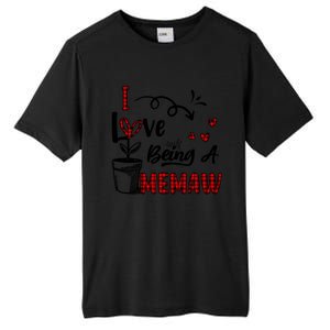 I Love Being A Memaw Cute Hearts Funny Gift For Memaw Cool Gift Tall Fusion ChromaSoft Performance T-Shirt