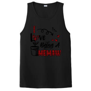 I Love Being A Memaw Cute Hearts Funny Gift For Memaw Cool Gift PosiCharge Competitor Tank