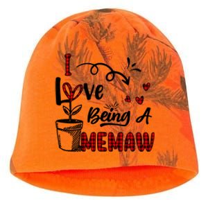 I Love Being A Memaw Cute Hearts Funny Gift For Memaw Cool Gift Kati - Camo Knit Beanie