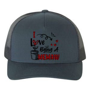 I Love Being A Memaw Cute Hearts Funny Gift For Memaw Cool Gift Yupoong Adult 5-Panel Trucker Hat