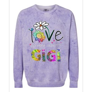 I Love Being Called Gigi Daisy Sunflower Mother's Day Gifts Colorblast Crewneck Sweatshirt