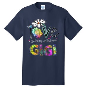 I Love Being Called Gigi Daisy Sunflower Mother's Day Gifts Tall T-Shirt