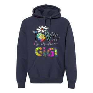 I Love Being Called Gigi Daisy Sunflower Mother's Day Gifts Premium Hoodie