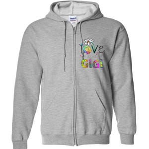 I Love Being Called Gigi Daisy Sunflower Mother's Day Gifts Full Zip Hoodie