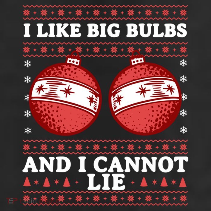 I Like Big Bulbs And I Cannot Lie Ugly Christmas Sweater Gift Adult Drive Performance Visor