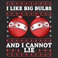 I Like Big Bulbs And I Cannot Lie Ugly Christmas Sweater Gift Microfiber Hand Towel