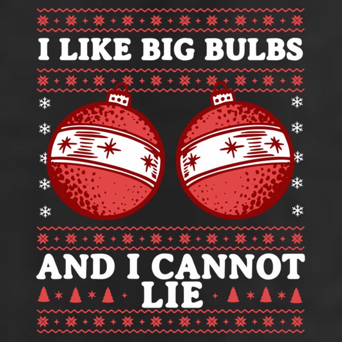 I Like Big Bulbs And I Cannot Lie Ugly Christmas Sweater Gift Microfiber Hand Towel