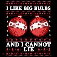 I Like Big Bulbs And I Cannot Lie Ugly Christmas Sweater Gift Crop Top