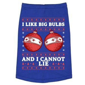 I Like Big Bulbs And I Cannot Lie Ugly Christmas Sweater Gift Doggie Tank