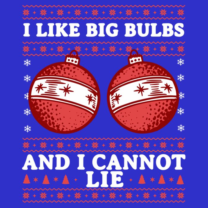 I Like Big Bulbs And I Cannot Lie Ugly Christmas Sweater Gift 16 in Basic Backpack