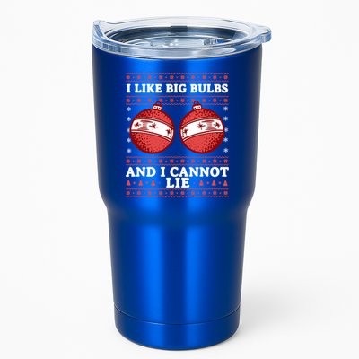 I Like Big Bulbs And I Cannot Lie Ugly Christmas Sweater Gift Tumbler