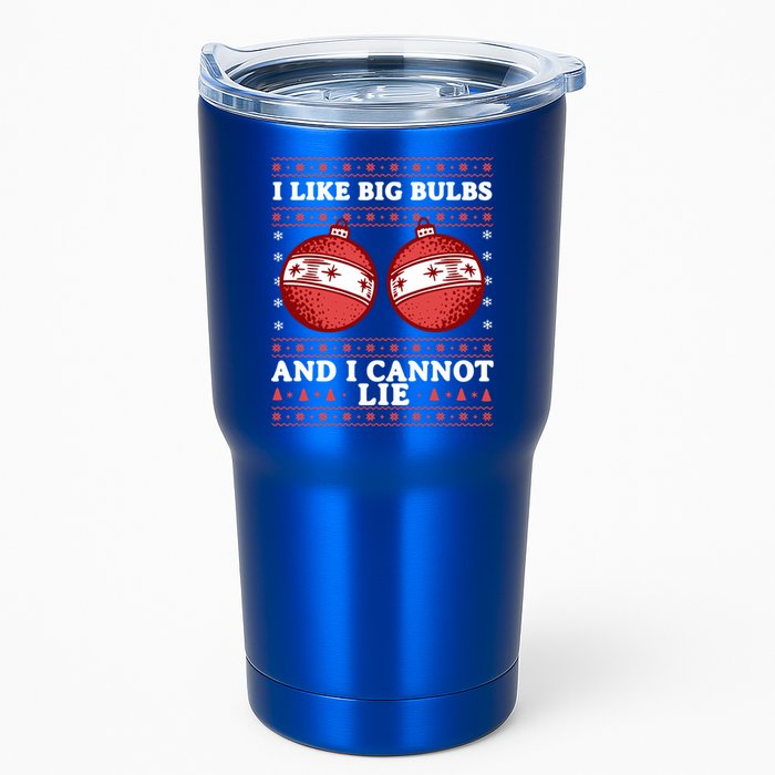 I Like Big Bulbs And I Cannot Lie Ugly Christmas Sweater Gift Tumbler