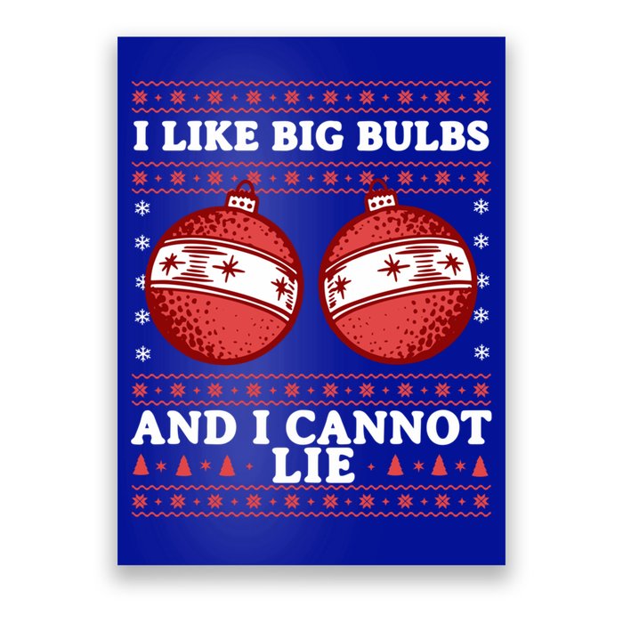 I Like Big Bulbs And I Cannot Lie Ugly Christmas Sweater Gift Poster