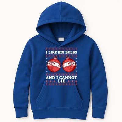 I Like Big Bulbs And I Cannot Lie Ugly Christmas Sweater Gift Kids Hoodie