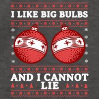 I Like Big Bulbs And I Cannot Lie Ugly Christmas Sweater Gift Vector Backpack