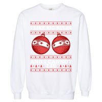 I Like Big Bulbs And I Cannot Lie Ugly Christmas Sweater Gift Garment-Dyed Sweatshirt