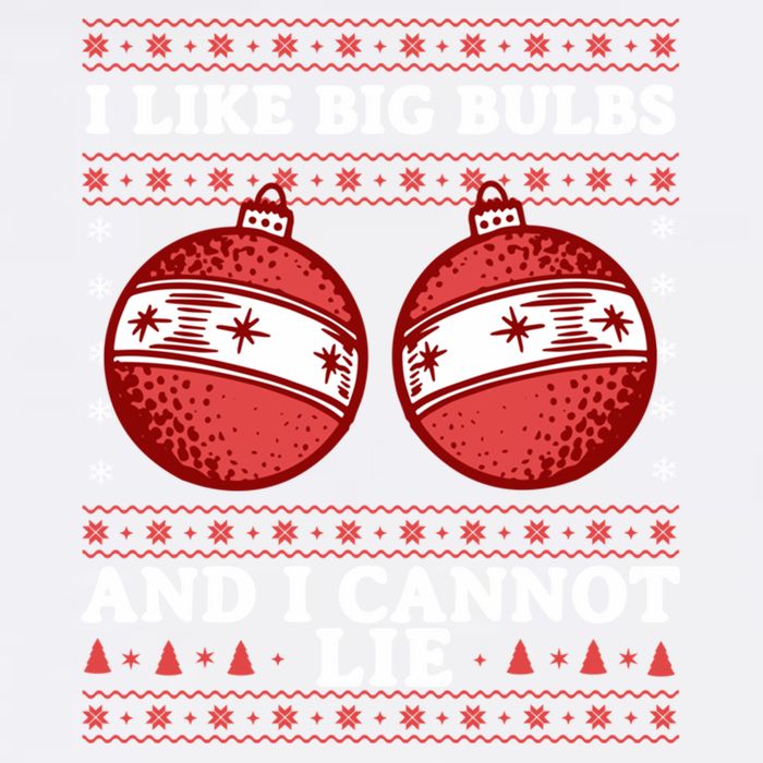 I Like Big Bulbs And I Cannot Lie Ugly Christmas Sweater Gift Garment-Dyed Sweatshirt