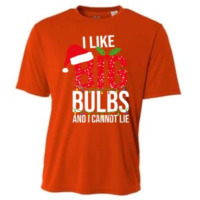 I Like Big Bulbs And Cannot Lie Christmas Light Decorator Gift Cooling Performance Crew T-Shirt