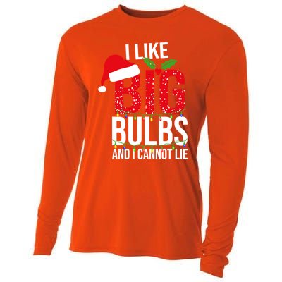 I Like Big Bulbs And Cannot Lie Christmas Light Decorator Gift Cooling Performance Long Sleeve Crew