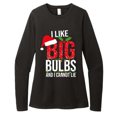 I Like Big Bulbs And Cannot Lie Christmas Light Decorator Gift Womens CVC Long Sleeve Shirt